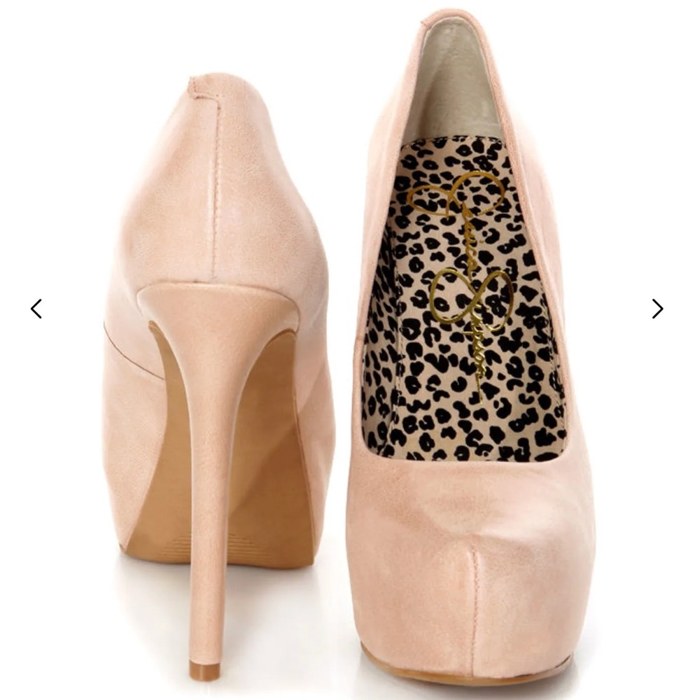 Jessica Simpson light pink platform pumps